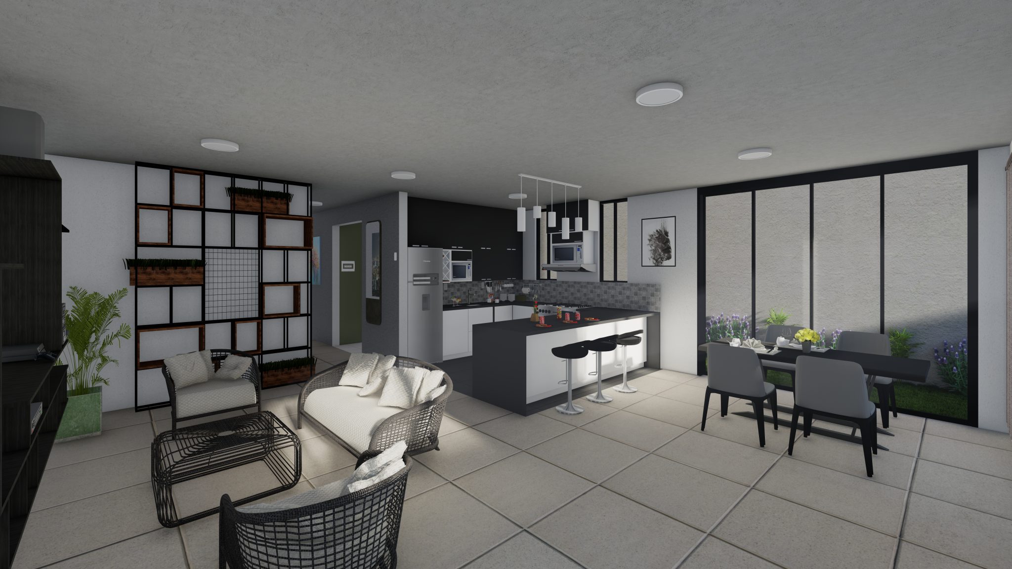 DEPARTAMENTO 102 - SALA COMEDOR COCINA