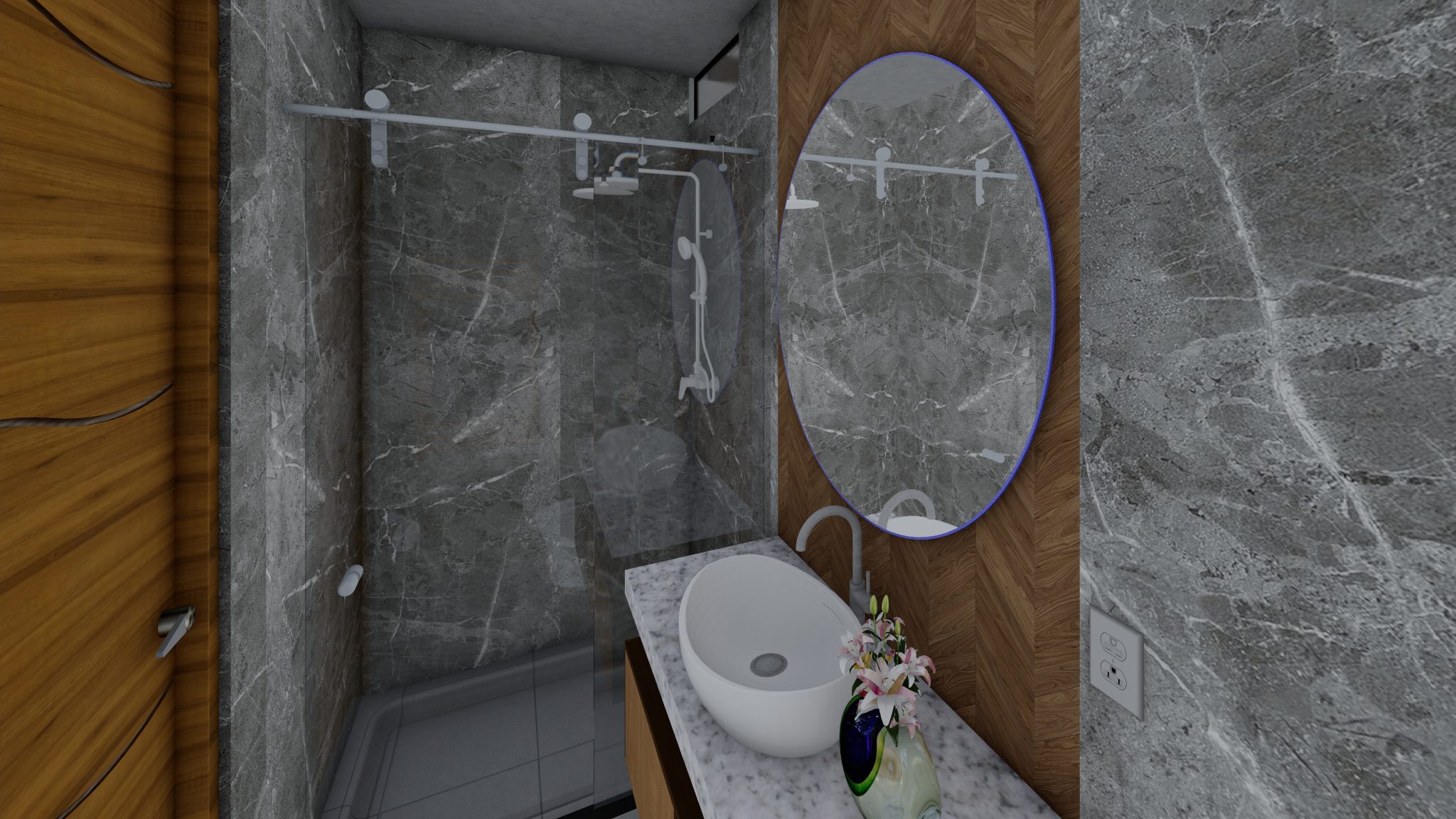 DEPARTAMENTO 201 - BAÑO DEL DORMITORIO PRINCIPAL