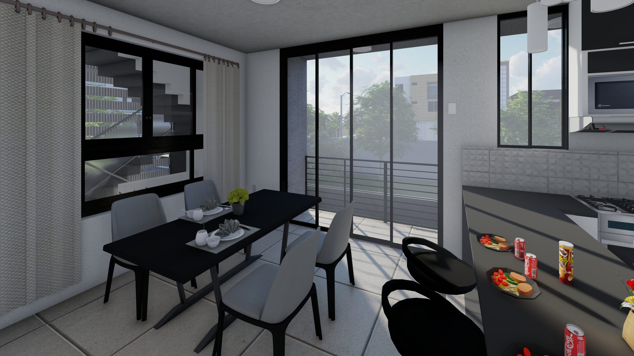 DEPARTAMENTO 201 - COCINA COMEDOR