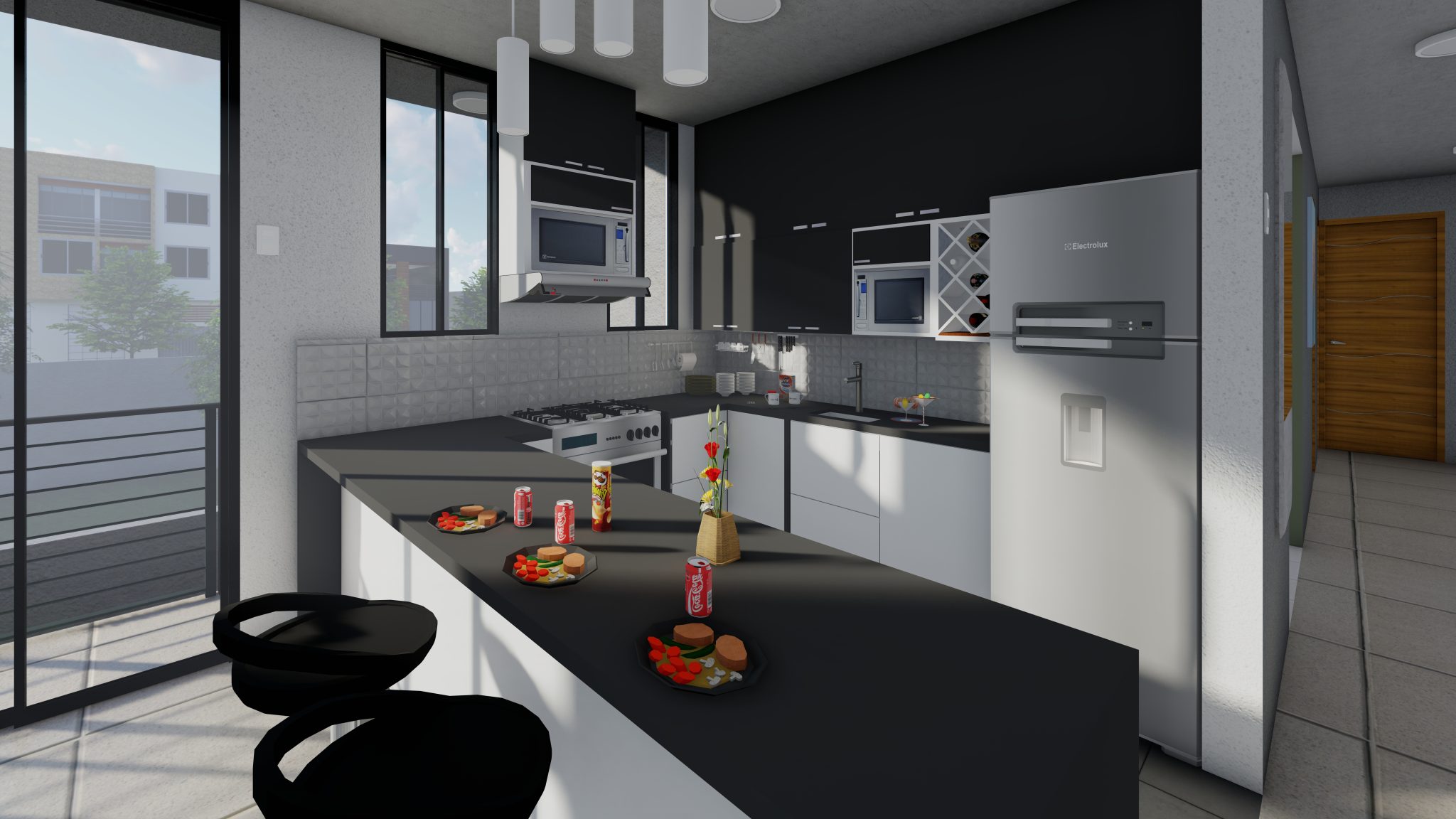 DEPARTAMENTO 201 - COCINA VISTA 02