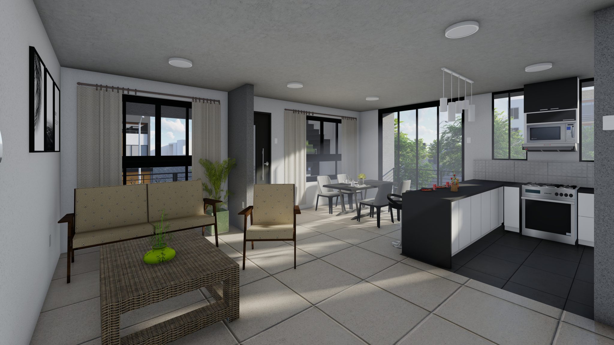 DEPARTAMENTO 201 - SALA COMEDOR COCINA