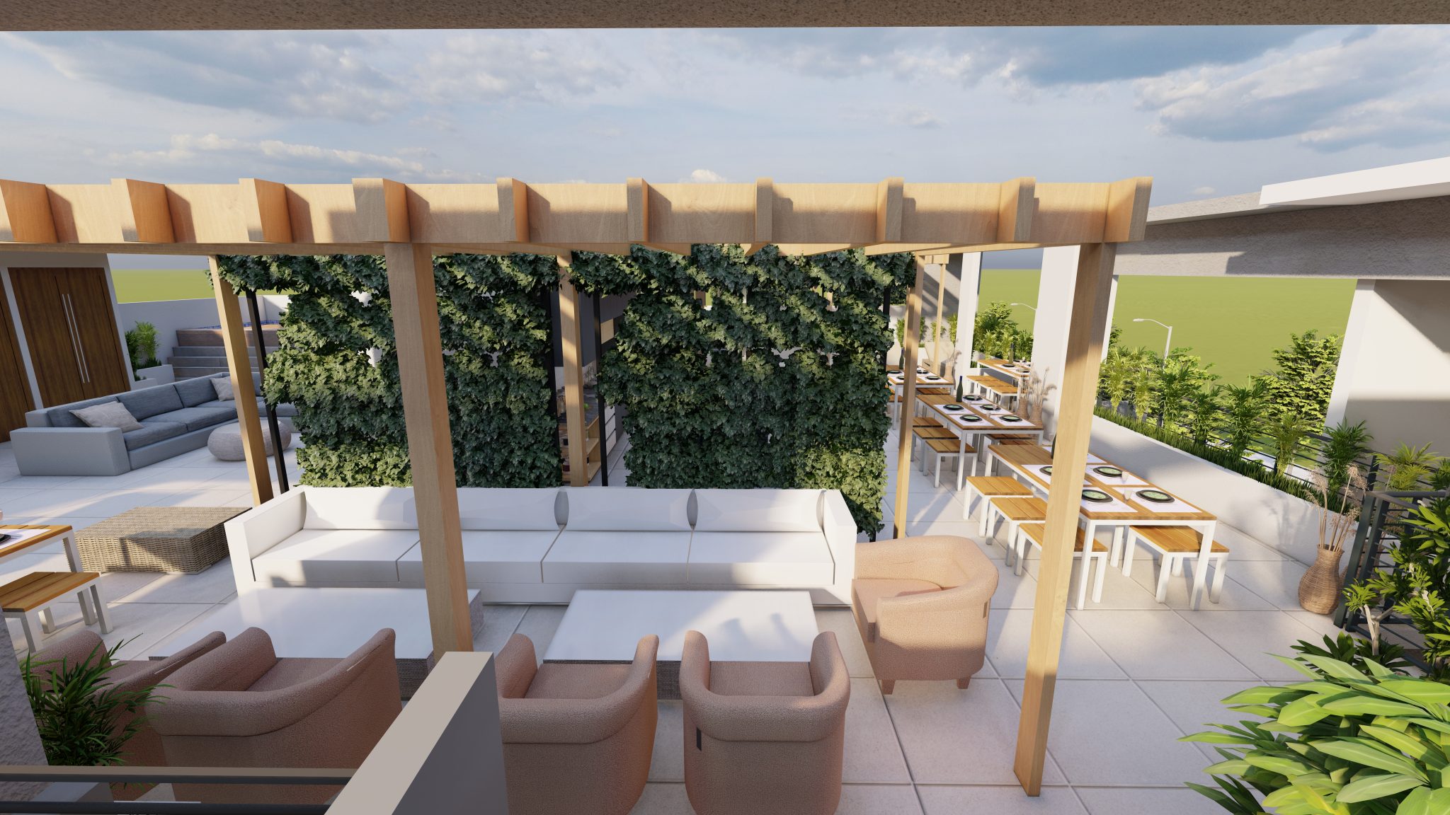 RENDER EXTERIOR TERRAZA
